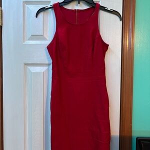 Elegant Red Sleeveless Dress